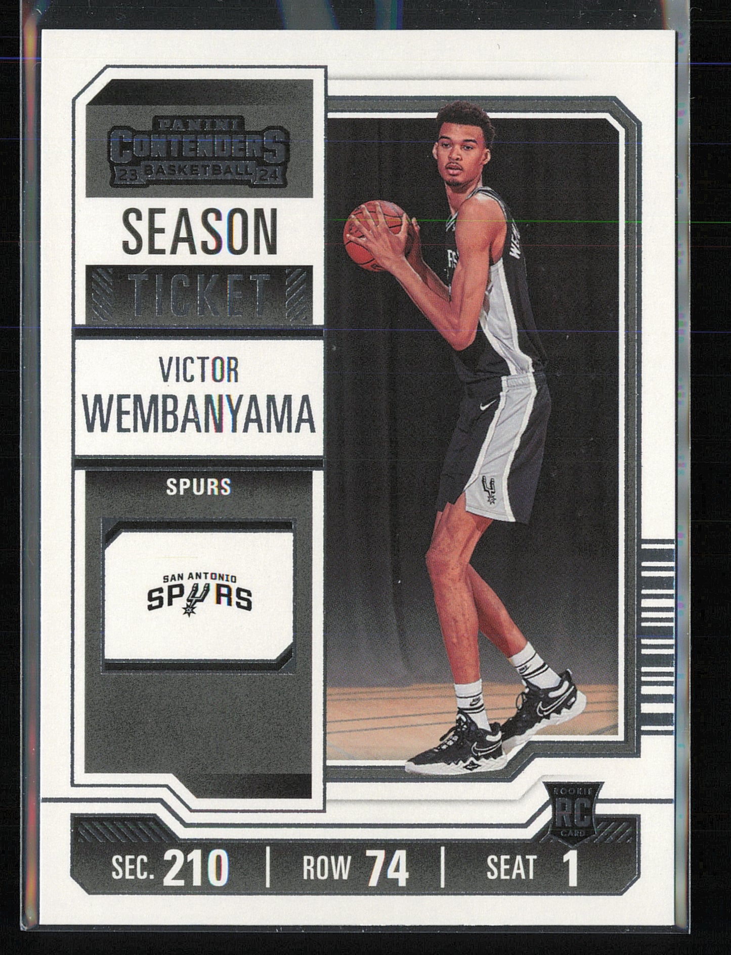 2023-24 Panini Contenders #11 Victor Wembanyama Season Ticket Retail