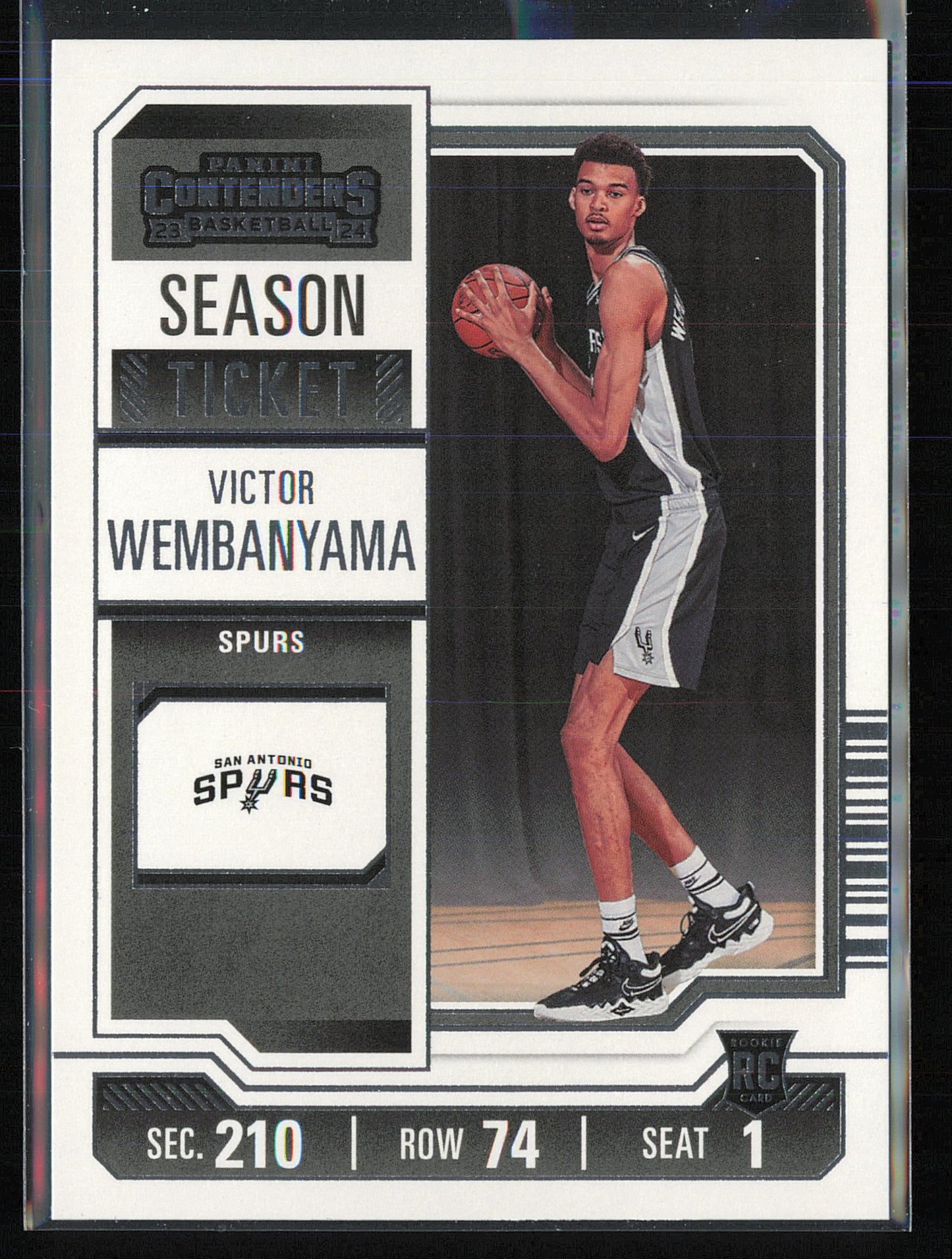 2023-24 Panini Contenders #11 Victor Wembanyama Season Ticket Retail