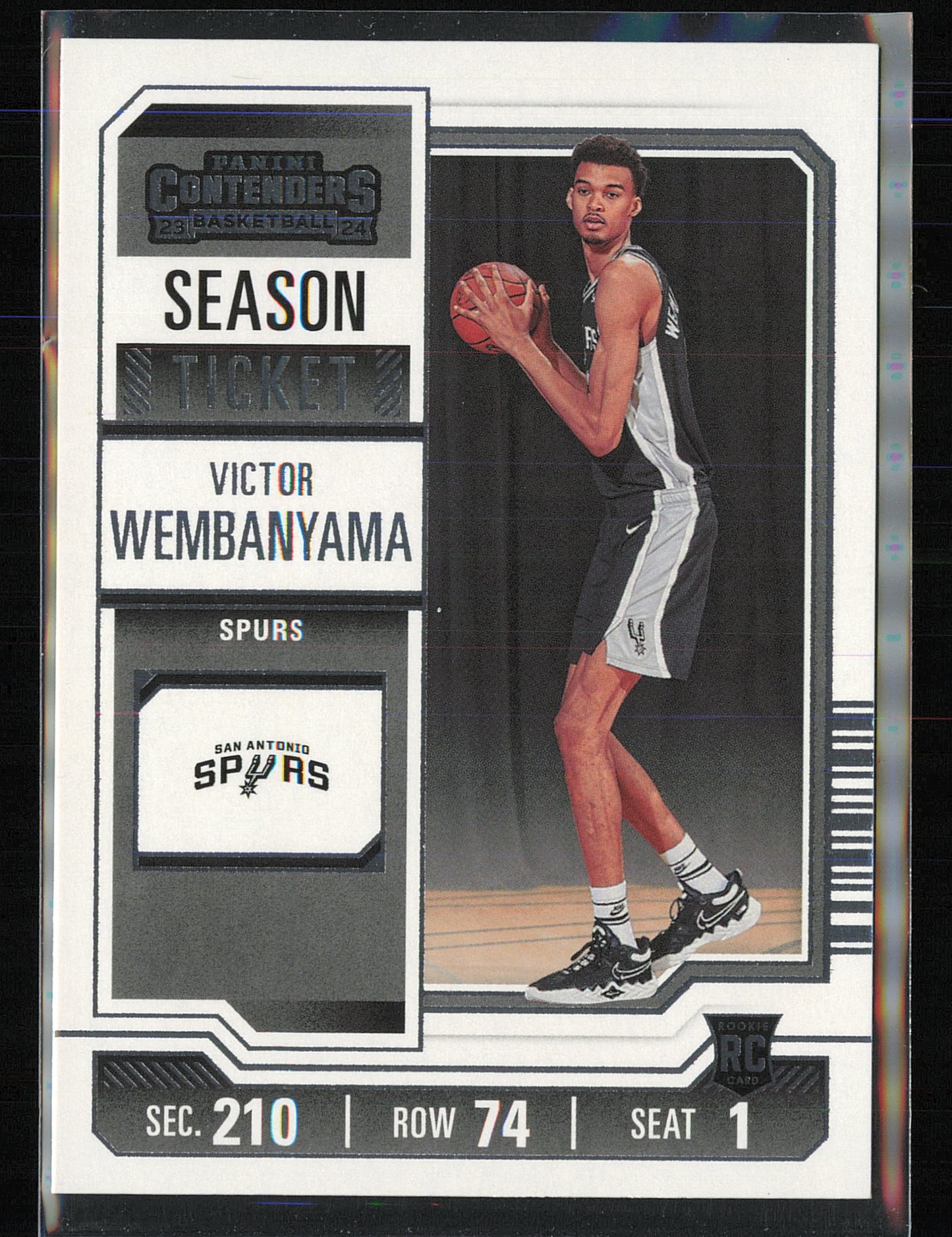 2023-24 Panini Contenders #11 Victor Wembanyama Season Ticket Retail