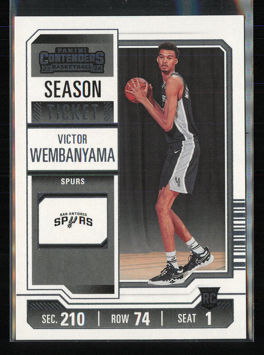 2023-24 Panini Contenders #11 Victor Wembanyama Season Ticket Retail