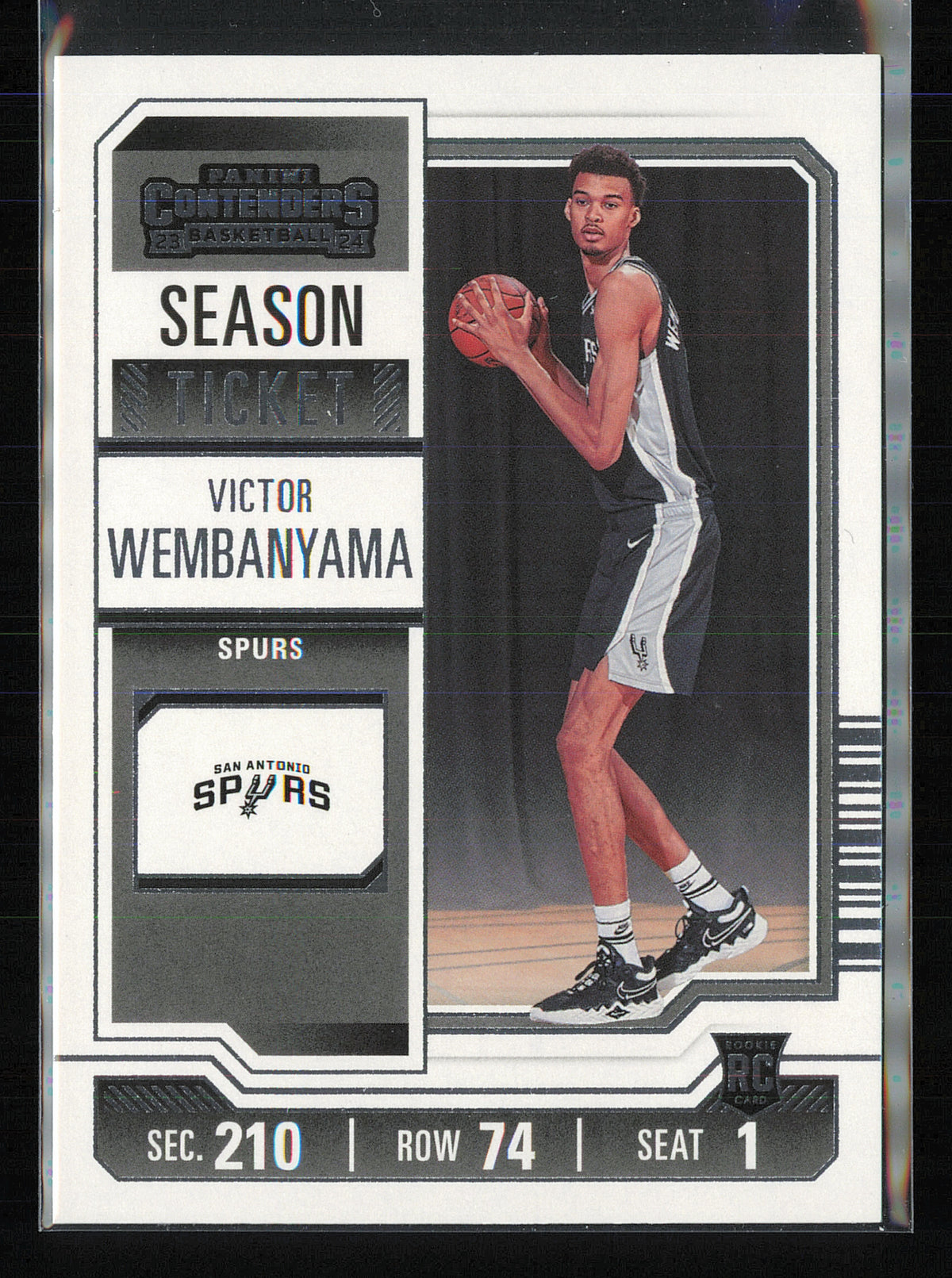 2023-24 Panini Contenders #11 Victor Wembanyama Season Ticket Retail