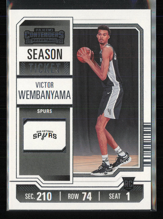 2023-24 Panini Contenders #11 Victor Wembanyama Season Ticket Retail