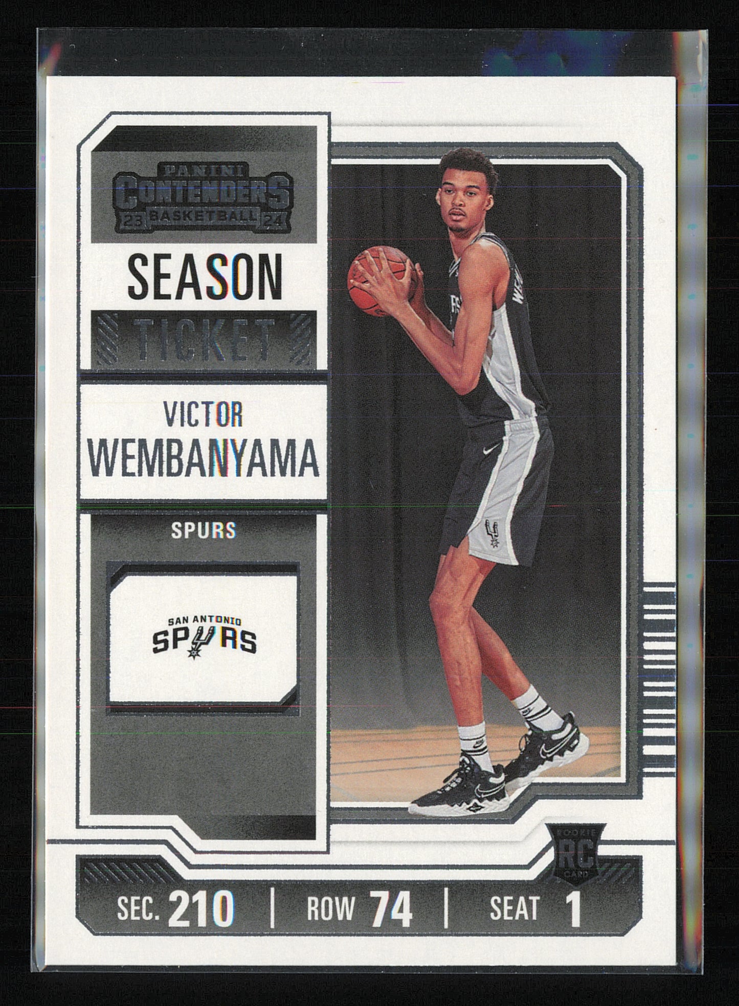 2023-24 Panini Contenders #11 Victor Wembanyama Season Ticket Retail