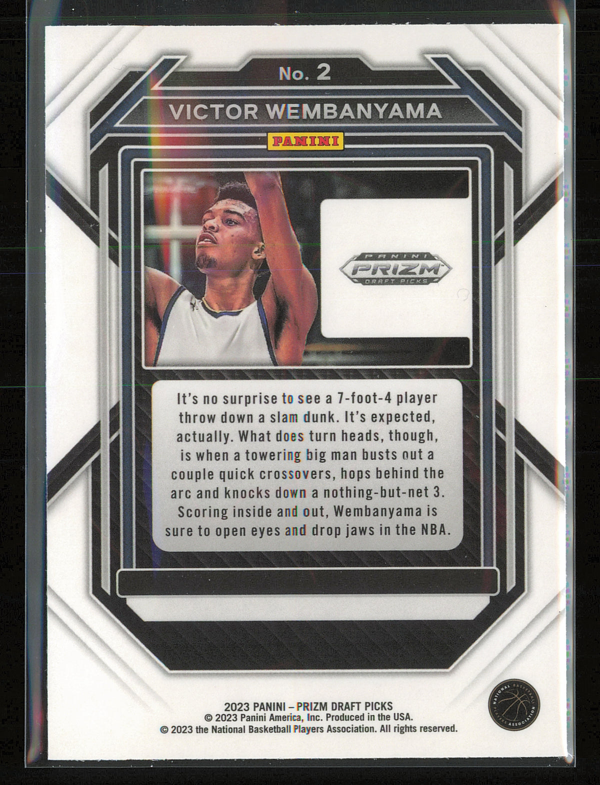 2023 Panini Prizm Draft Picks #2 Victor Wembanyama