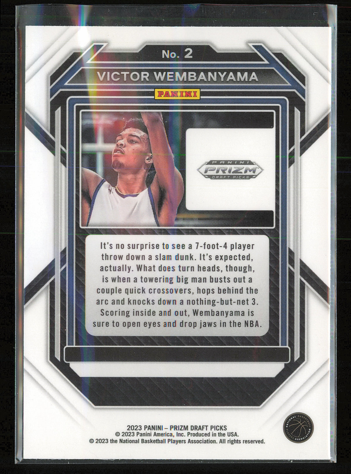2023 Panini Prizm Draft Picks #2 Victor Wembanyama
