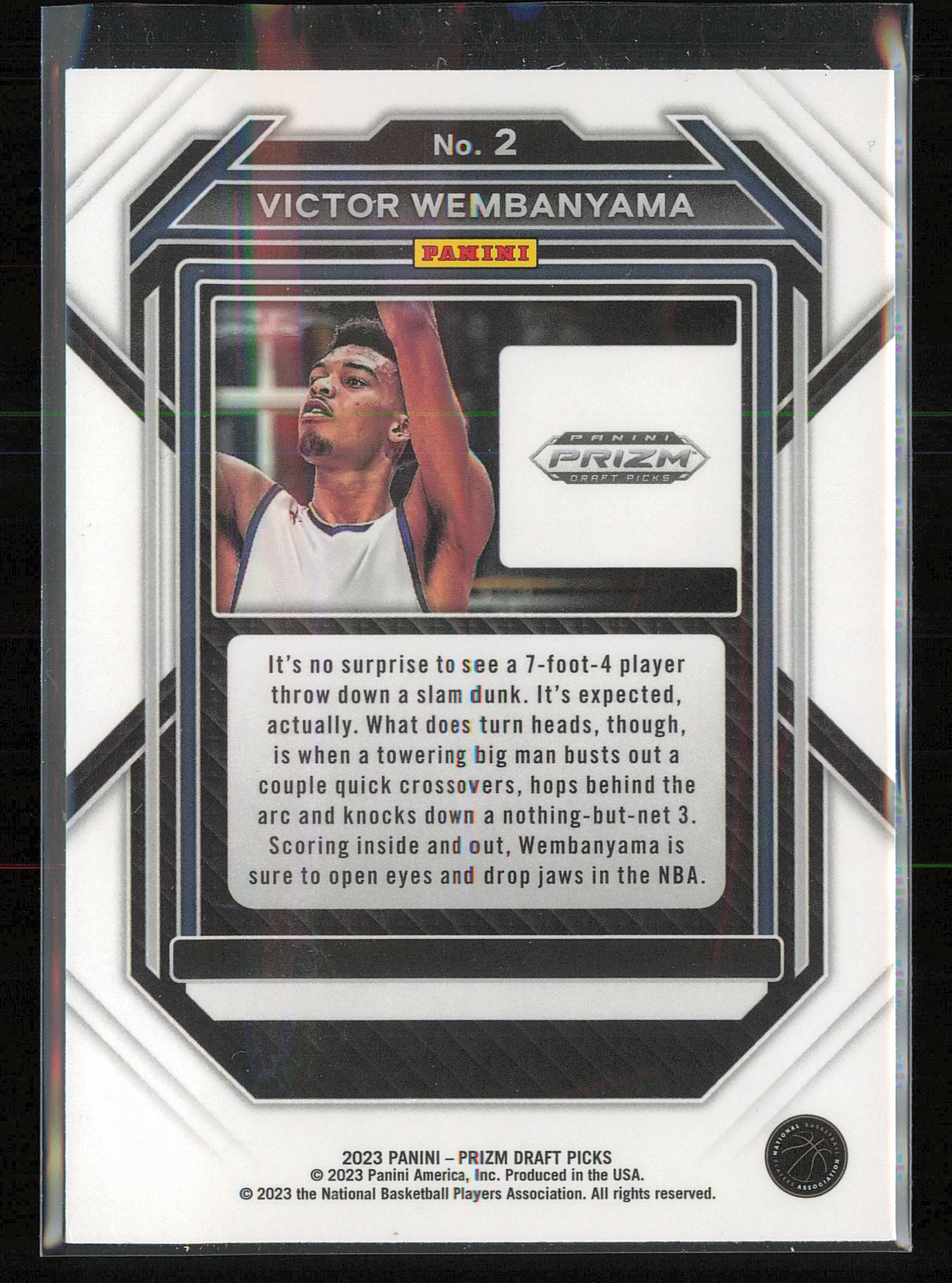 2023 Panini Prizm Draft Picks #2 Victor Wembanyama