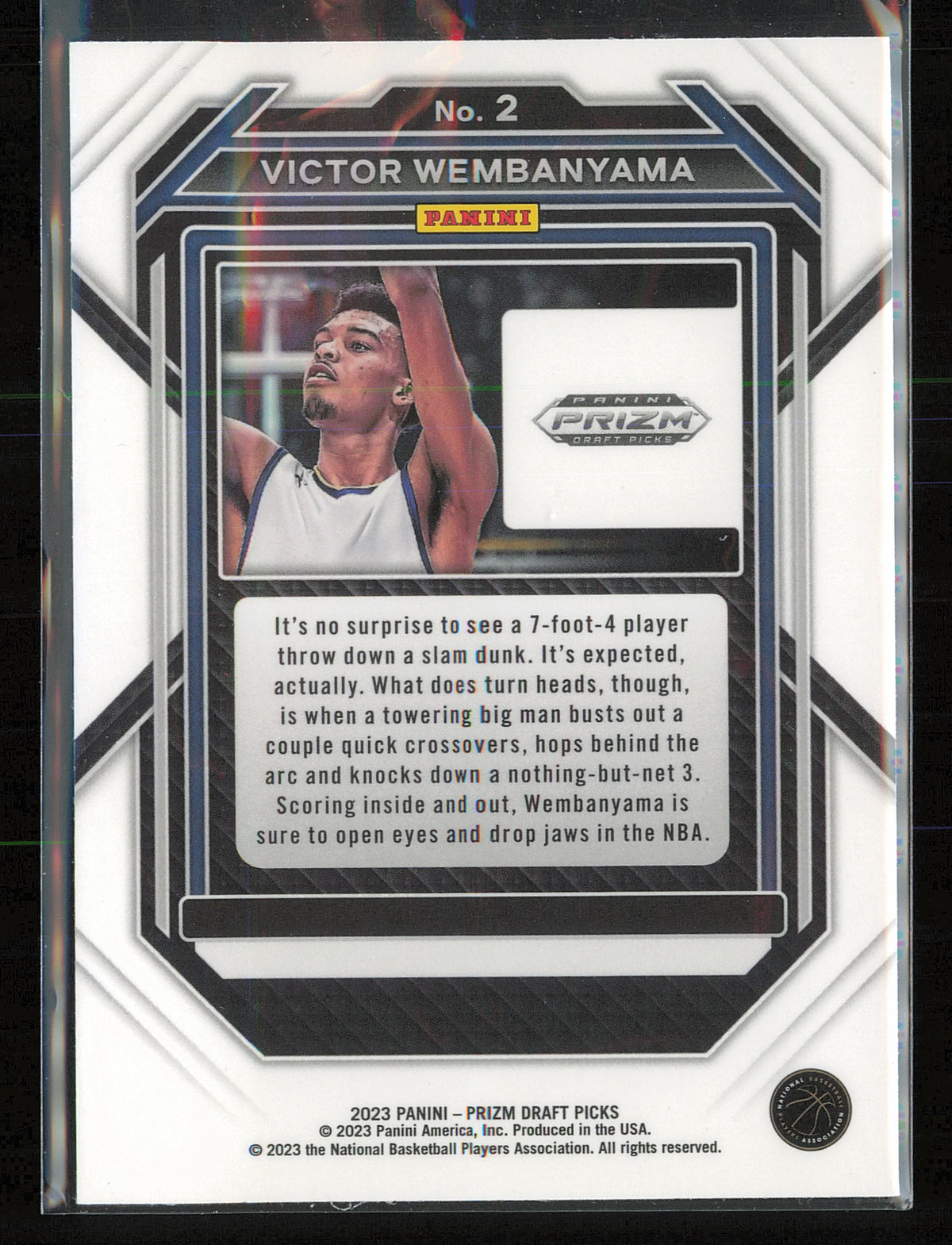 2023 Panini Prizm Draft Picks #2 Victor Wembanyama