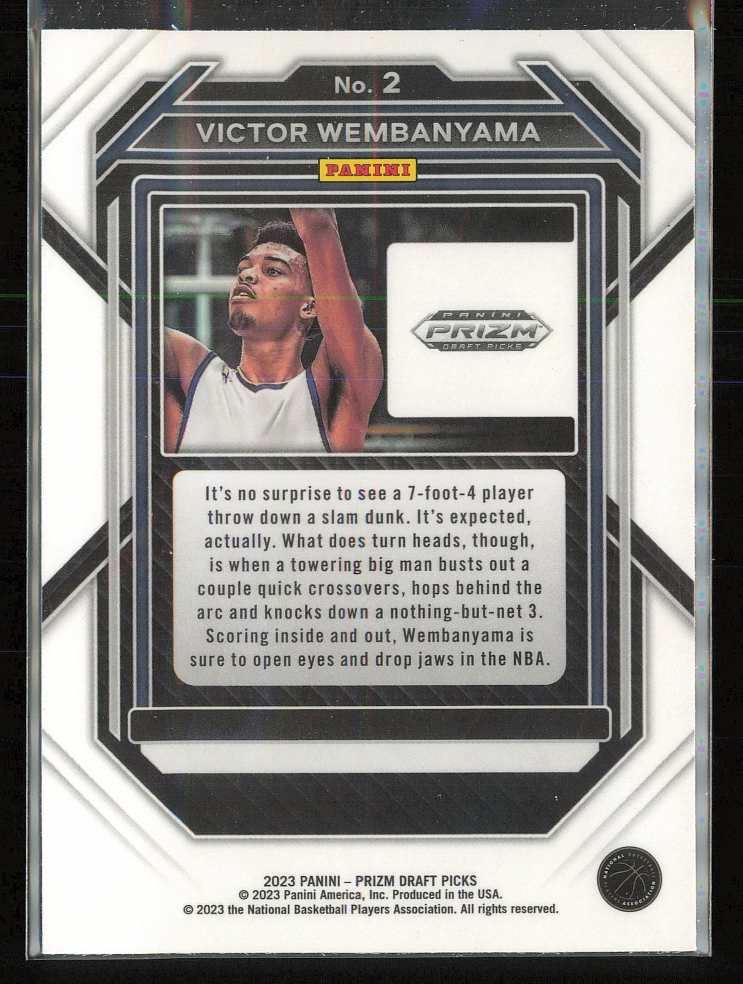 2023 Panini Prizm Draft Picks #2 Victor Wembanyama