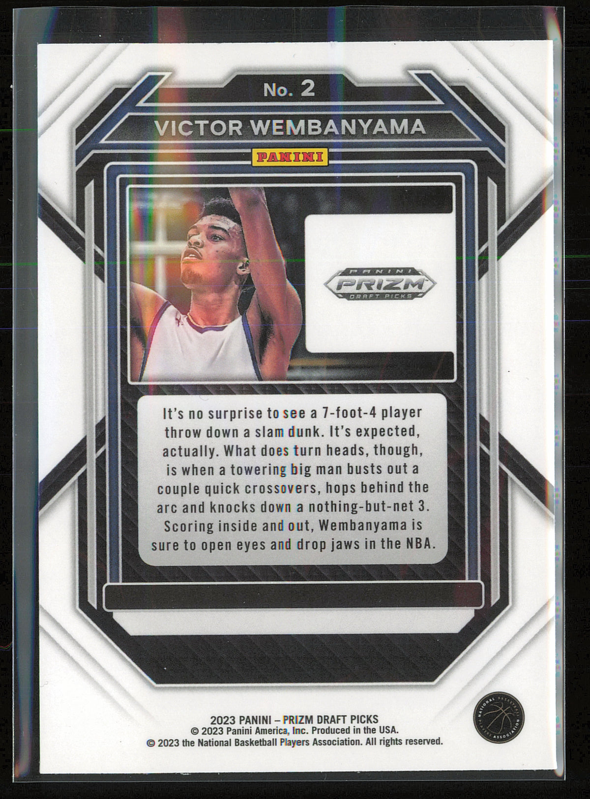 2023 Panini Prizm Draft Picks #2 Victor Wembanyama