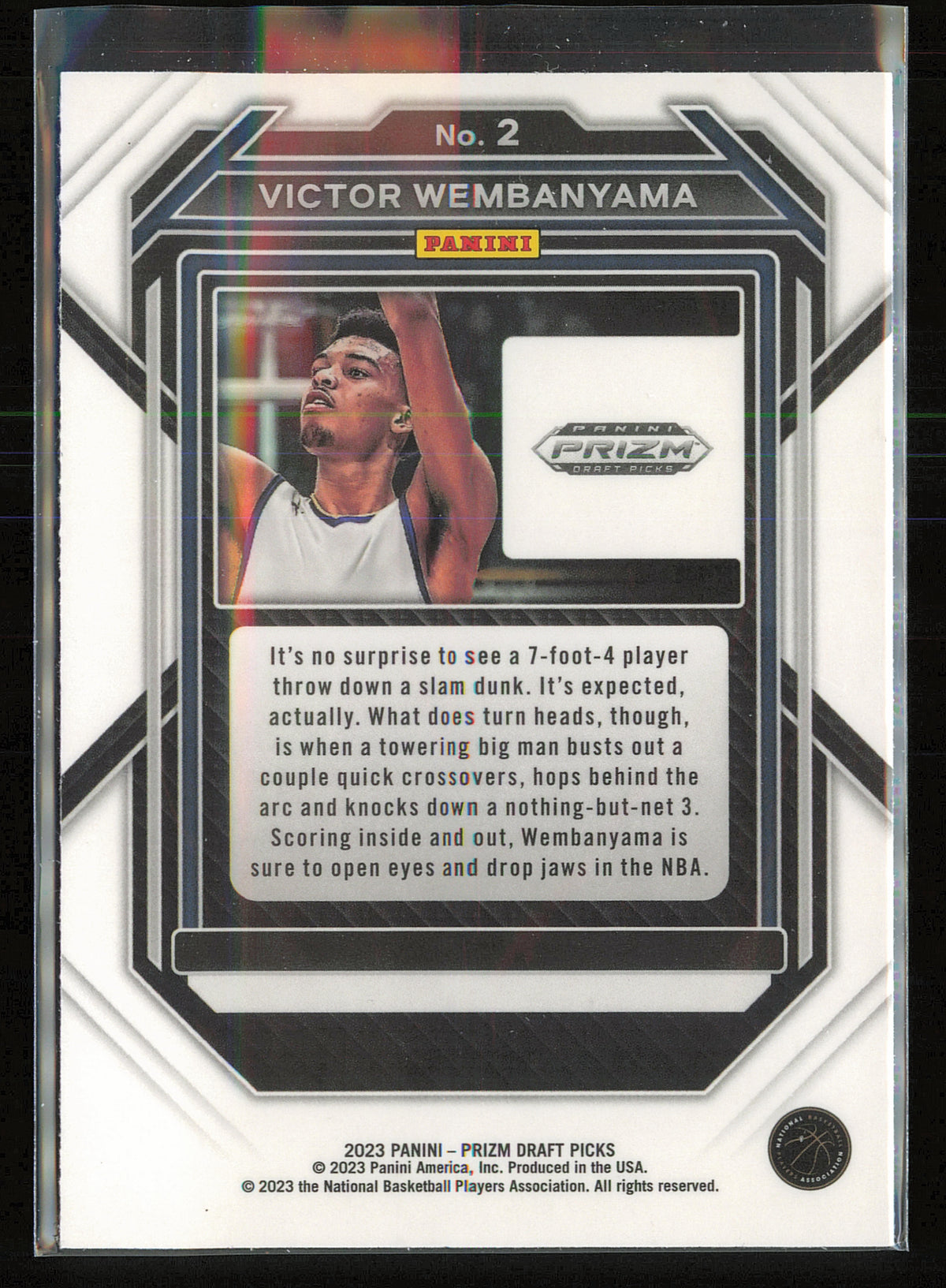 2023 Panini Prizm Draft Picks #2 Victor Wembanyama