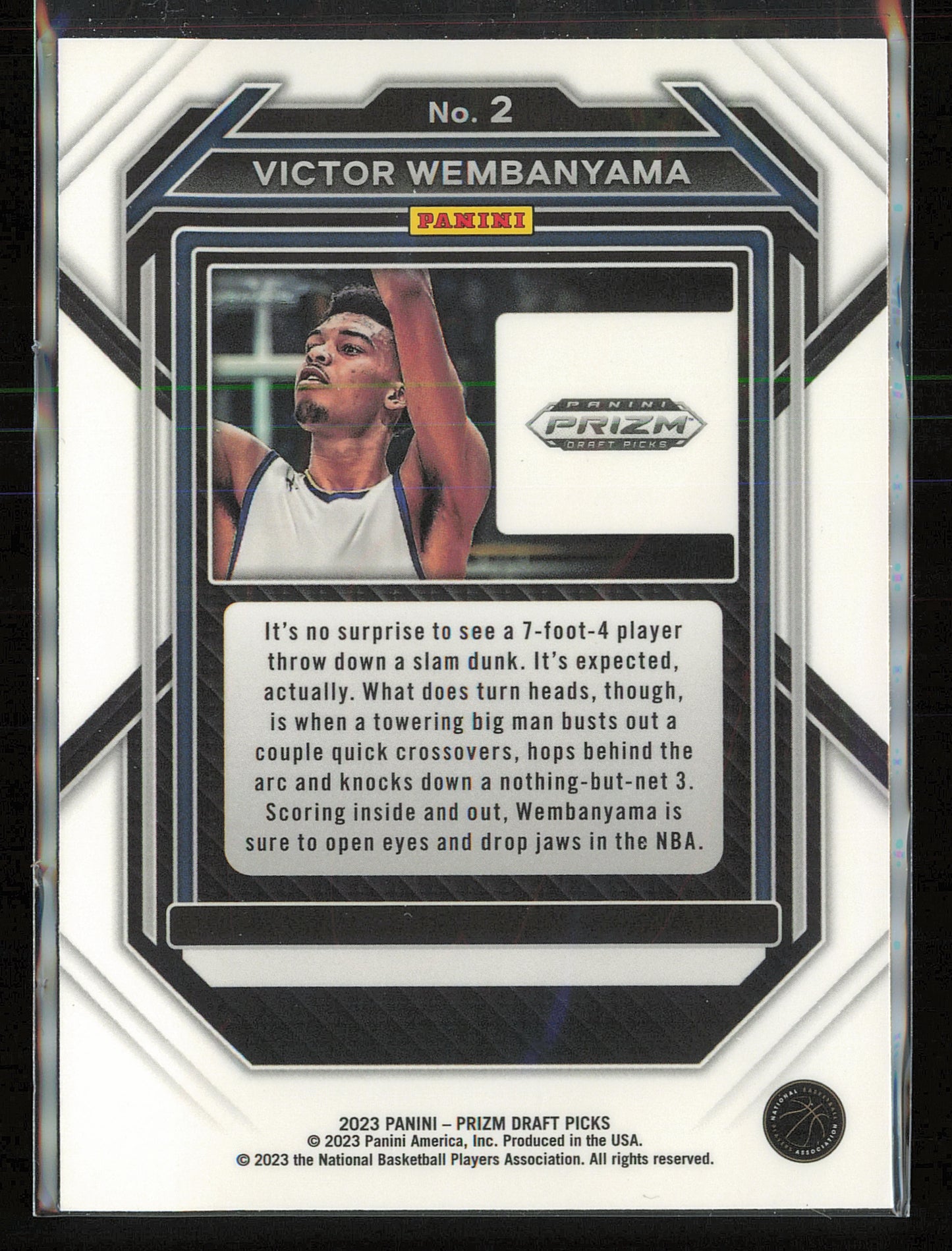 2023 Panini Prizm Draft Picks #2 Victor Wembanyama