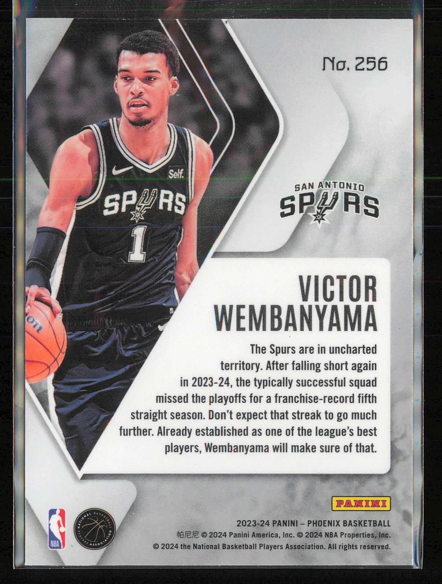 2023-24 Panini Phoenix #256 Victor Wembanyama