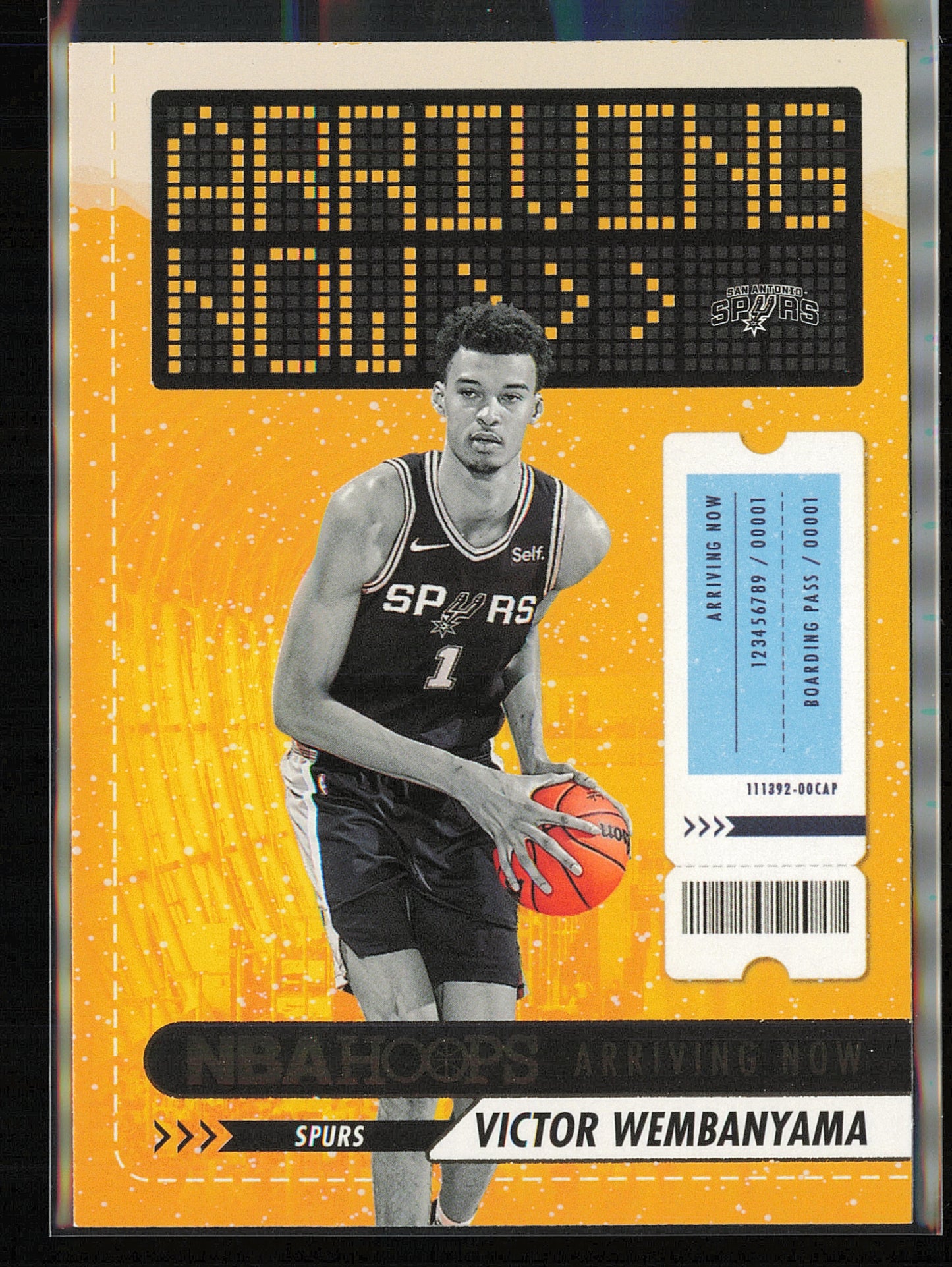 2023-24 Hoops #26 Victor Wembanyama Arriving Now