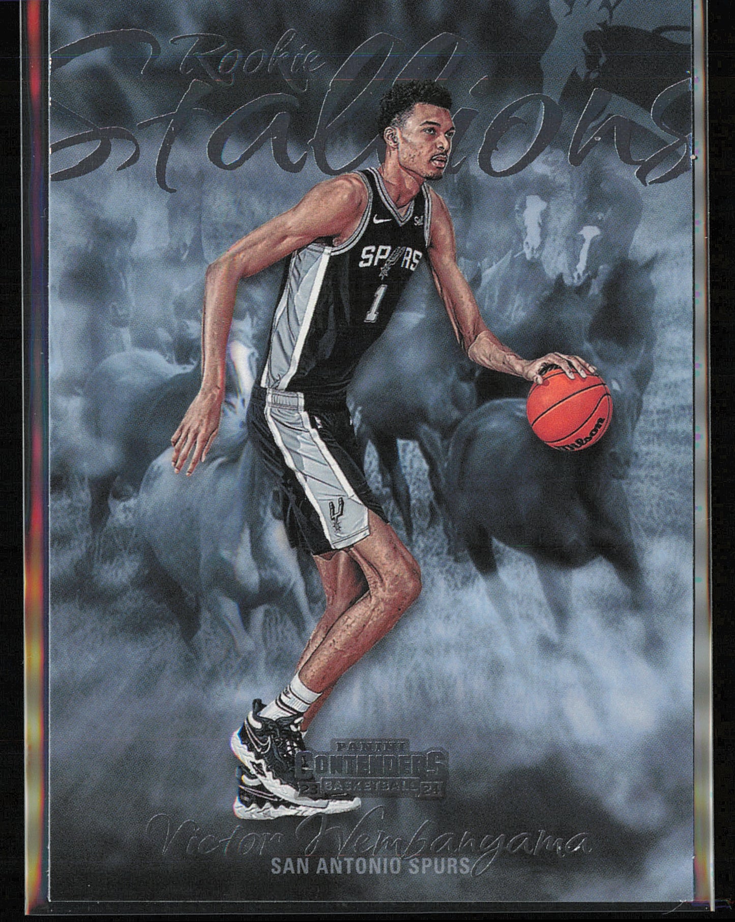 2023-24 Panini Contenders #21 Victor Wembanyama Rookie Stallions