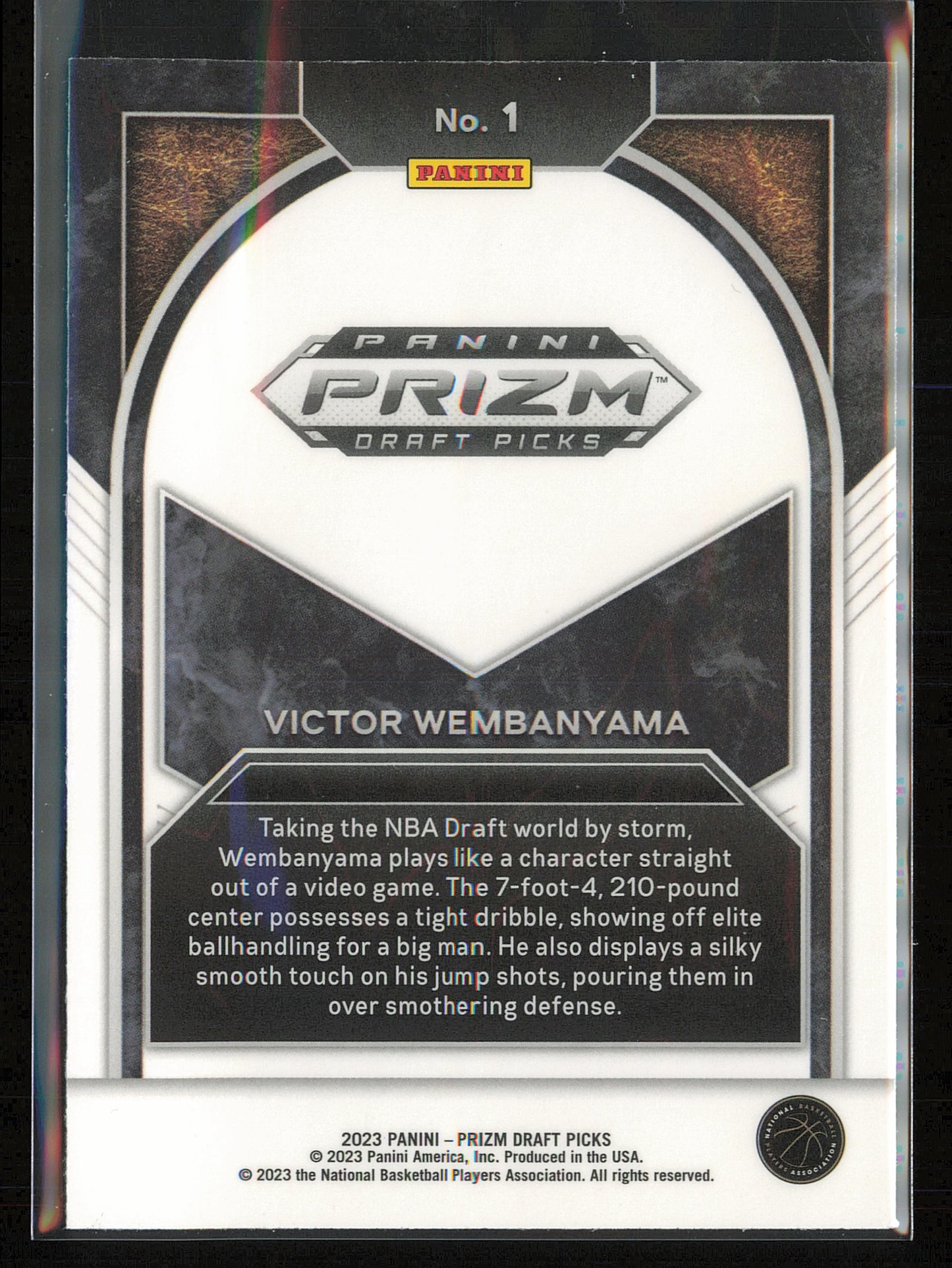 2023 Panini Prizm Draft Picks #1 Victor Wembanyama Brilliance