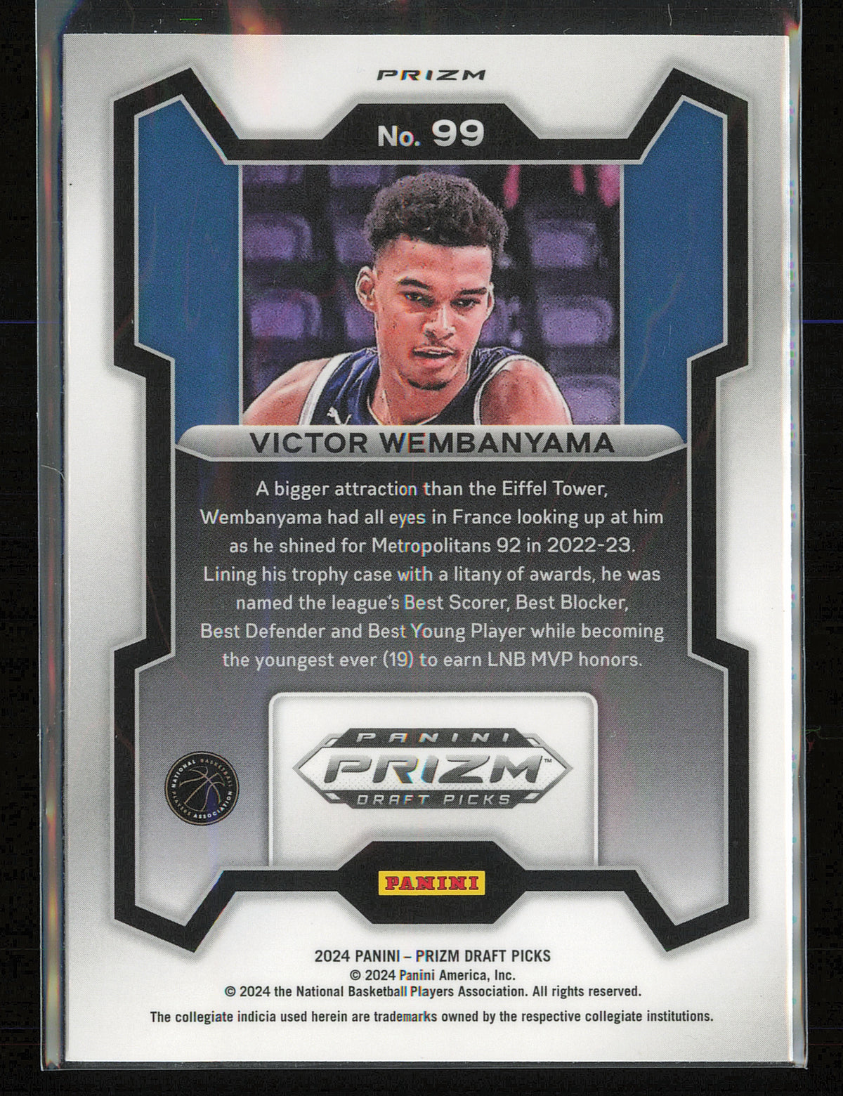 2024 Panini Prizm Draft Picks #99 Victor Wembanyama Prizms Red Ice