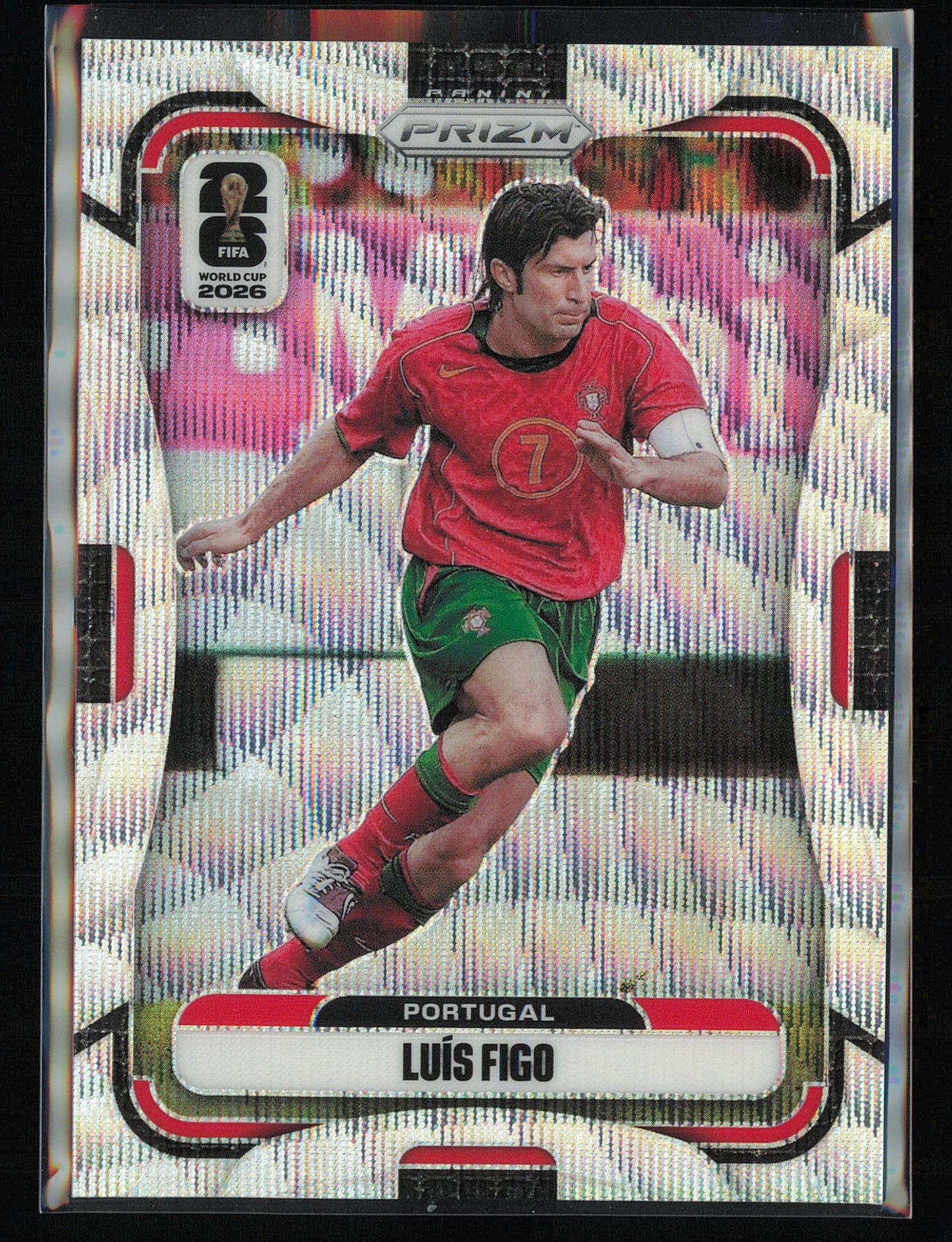 2026 Panini Prizm FIFA World Cup #372 Luis Figo Wave Prizms