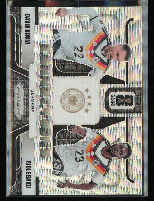 2026 Panini Prizm FIFA World Cup Wave DAVID RAUM/RIDLE BAKU Connections#1 German