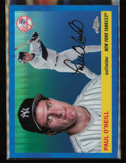 2025 Topps Chrome Platinum #316 Paul O’Neill Blue Prism Refractors
