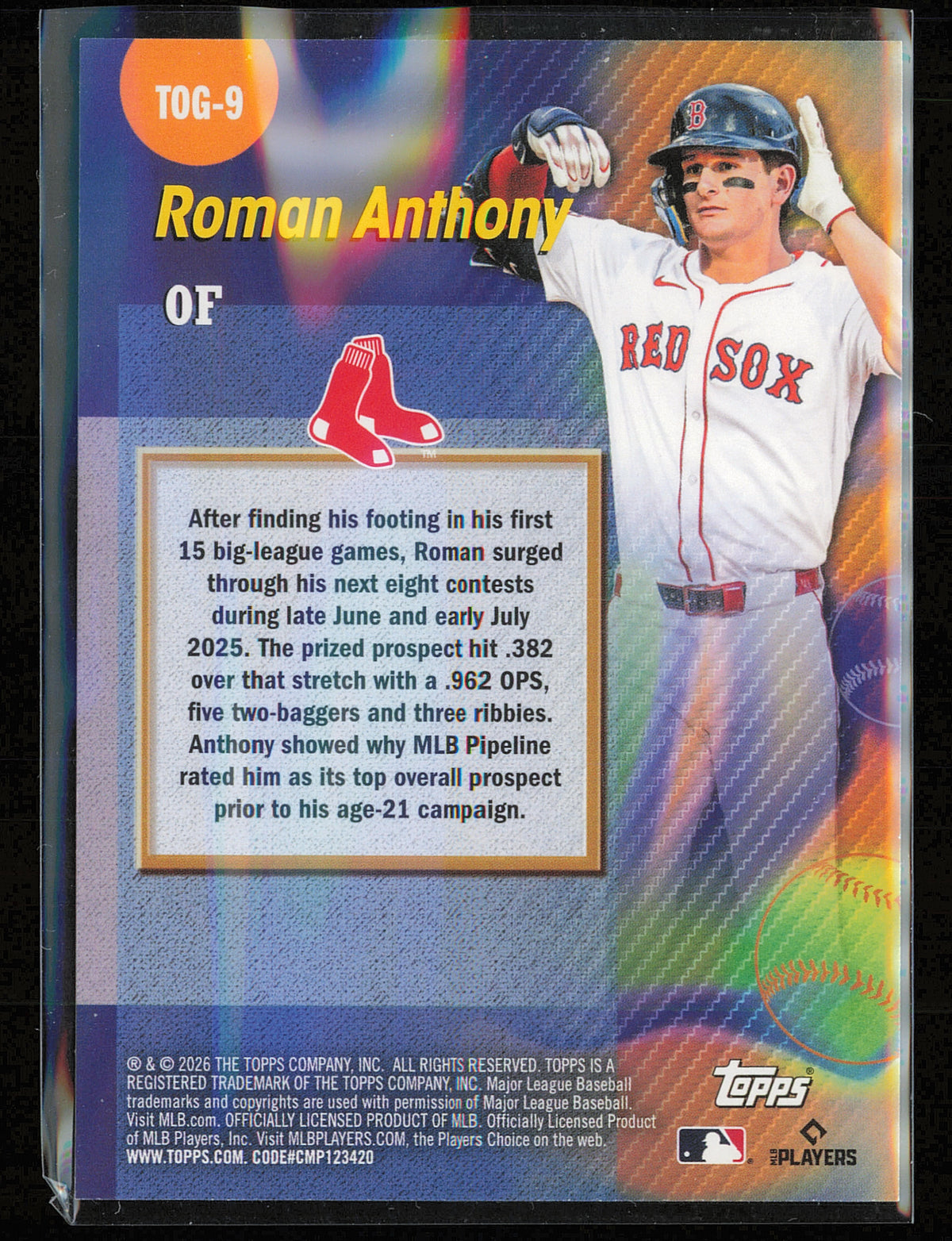 2026 Topps #TOG-9 Roman Anthony Titans of the Game