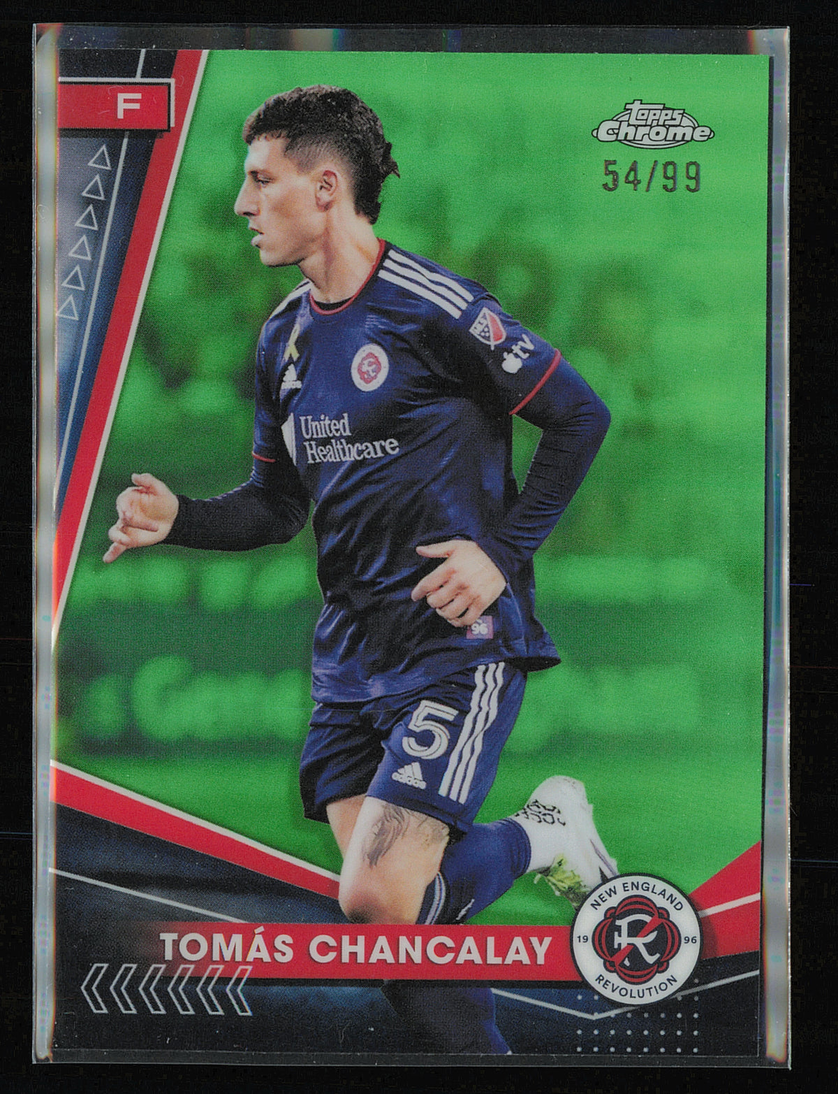 2024 Topps Chrome MLS #11 Tomás Chancalay Neon Green Refractor #/99