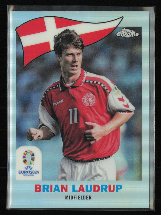 2024 Topps Chrome UEFA EURO #TC-24 Brian Laudrup 1960 Topps Chrome