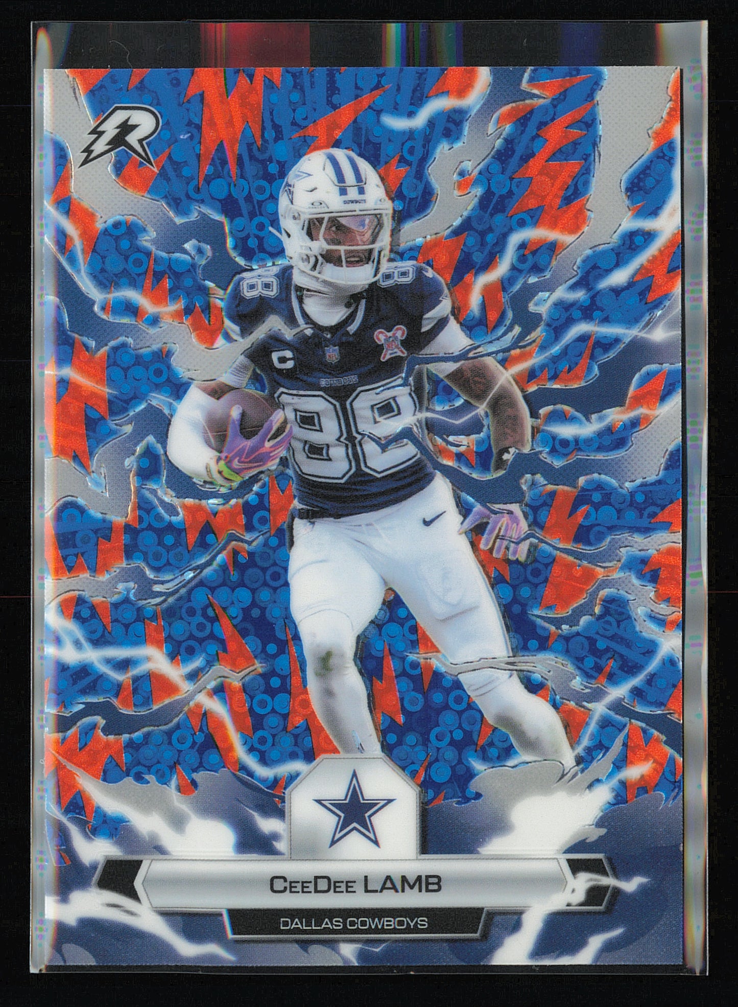 2025 Topps Resurgence #25 CeeDee Lamb Blue & Orange Spark Refractor