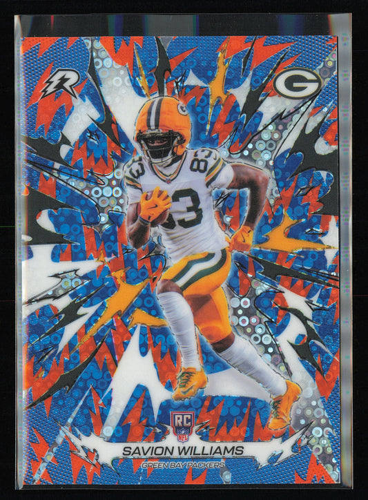 2025 Topps Resurgence #134 Savion Williams Blue & Orange Spark Refractor
