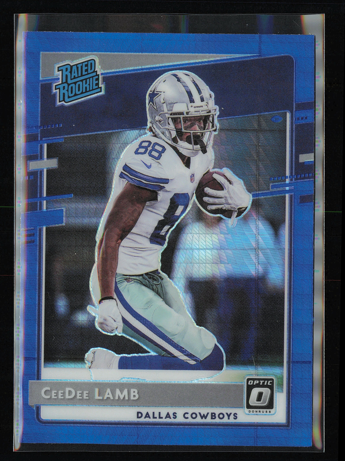 2020 Donruss Optic #156 CeeDee Lamb Blue Hyper