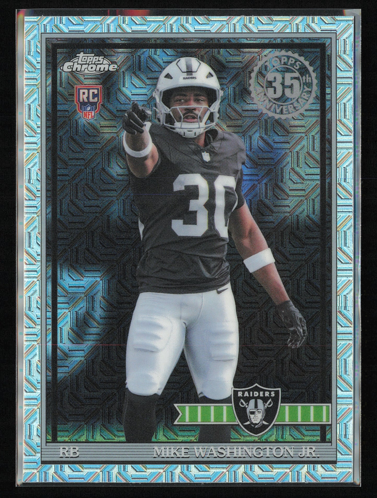 2026 Topps Flagship Mike Washington Jr. 1991 Topps Chrome Mojo Rookie #91TRC-11