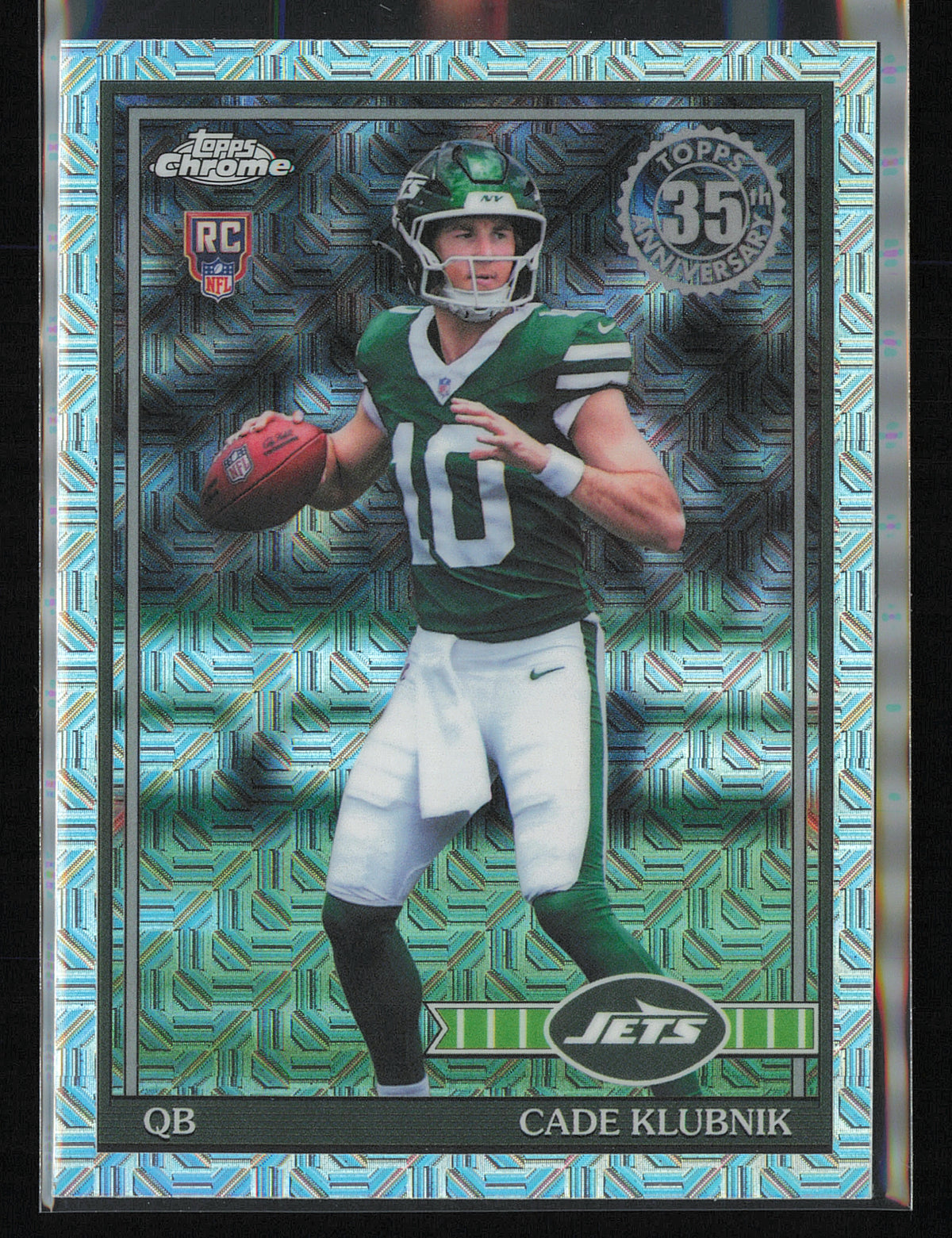 2026 Topps Flagship #91TRC-6 Cade Klubnik 1991 Topps Football Rookies Chrome