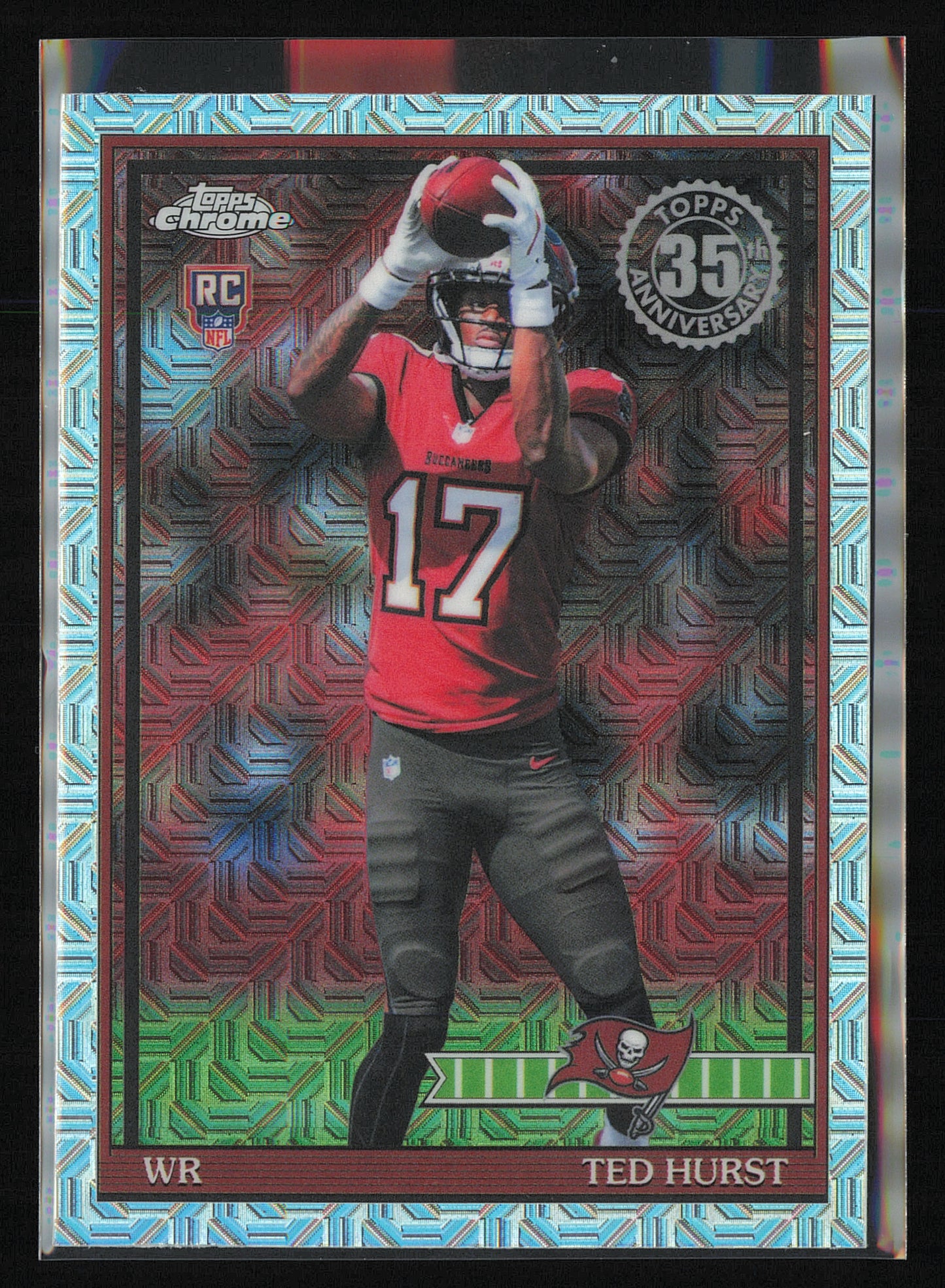 2026 Topps Flagship #91TRC-35 Ted Hurst 1991 Topps Football Rookies Chrome