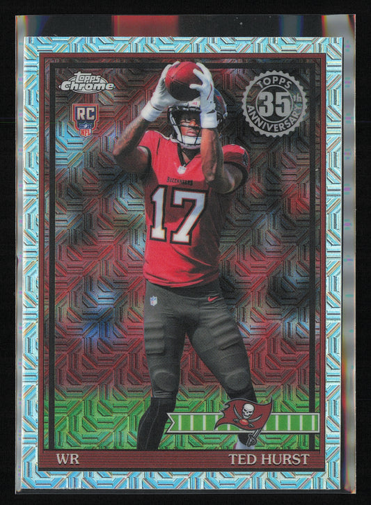 2026 Topps Flagship #91TRC-35 Ted Hurst 1991 Topps Football Rookies Chrome