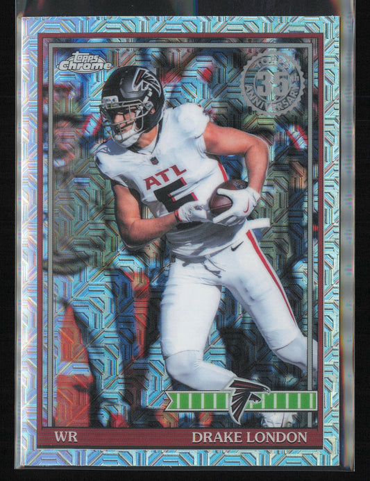 2026 Topps Flagship #91TC-5 Drake London 1991 Topps Football Chrome