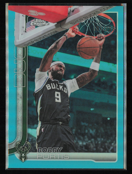 2025-26 Topps Chrome Update #110 Bobby Portis Teal Refractor #/299