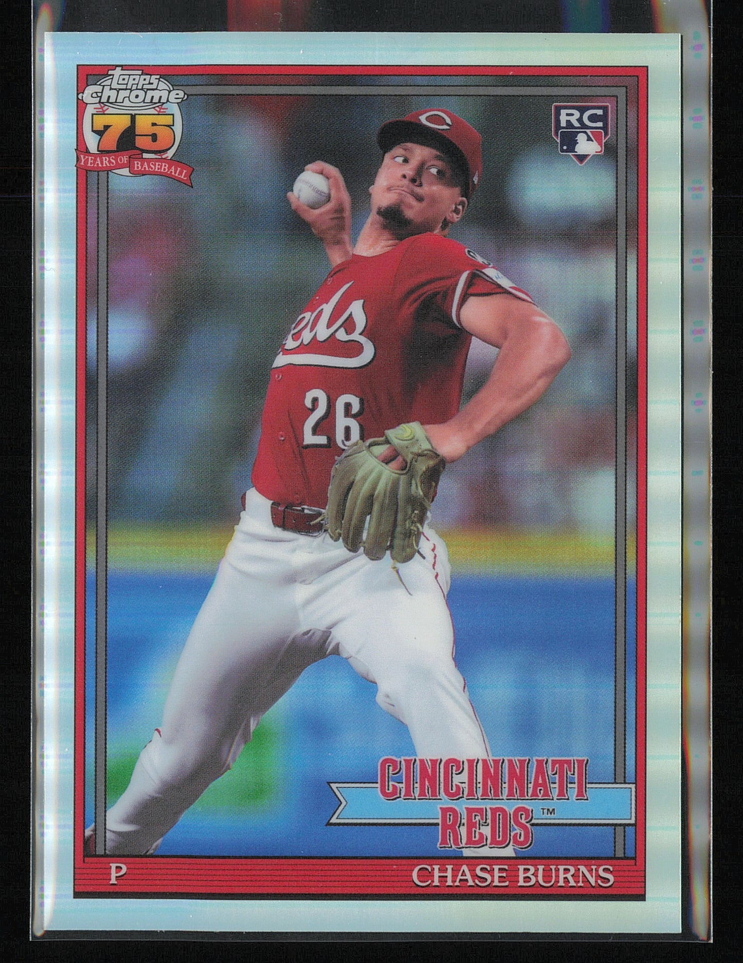 2026 Topps Chrome #91CB-25 Chase Burns 1991 Topps Baseball 35th Anniversary