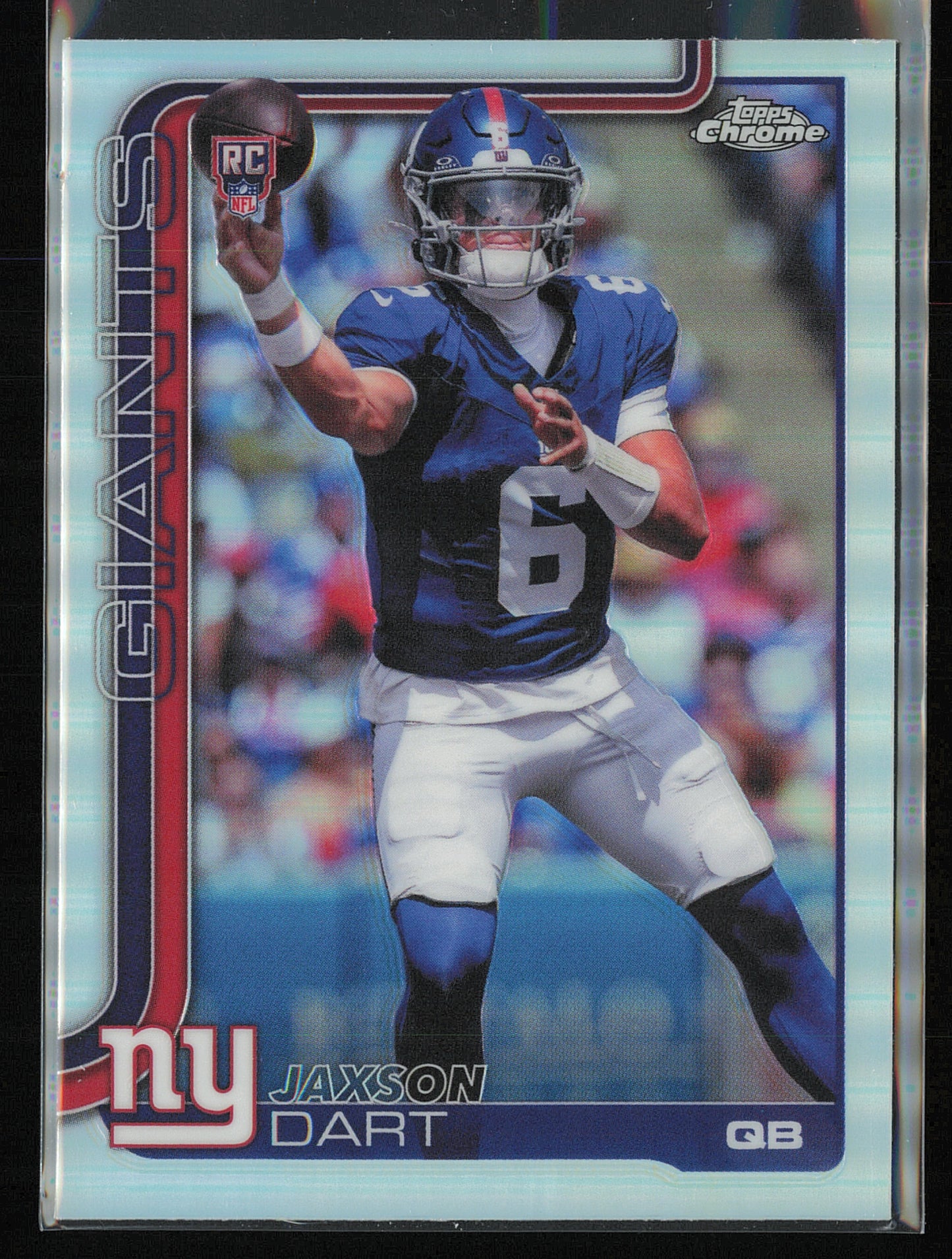 2025 Topps Chrome #306 Jaxson Dart Topps Refractor