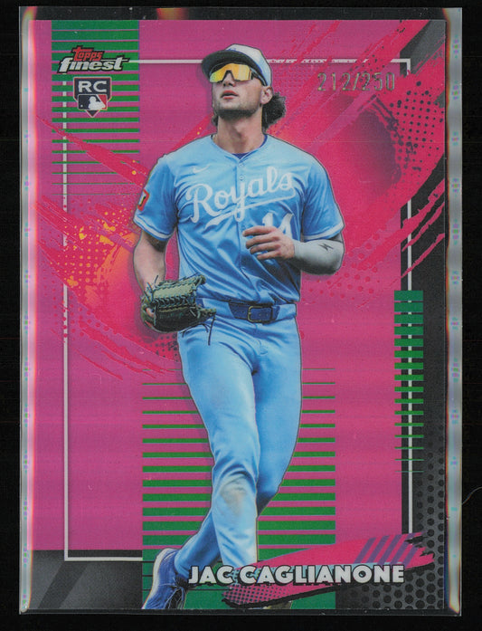 2026 Finest #201 Jac Caglianone Pink Refractors #/250