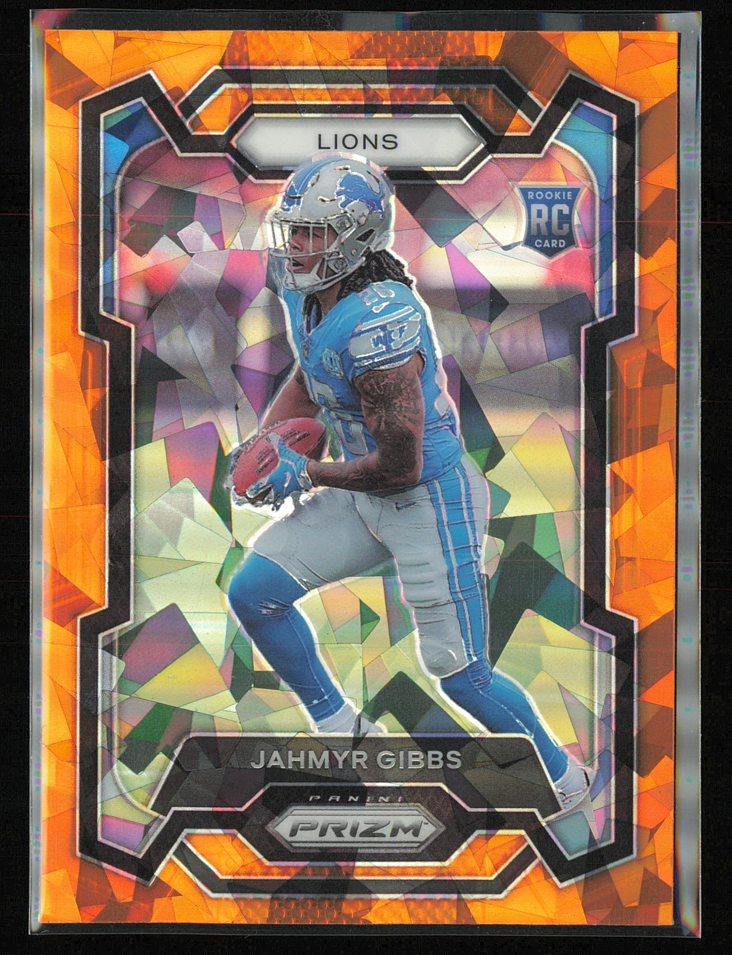 2023 Panini Prizm #331 Jahmyr Gibbs Orange Ice