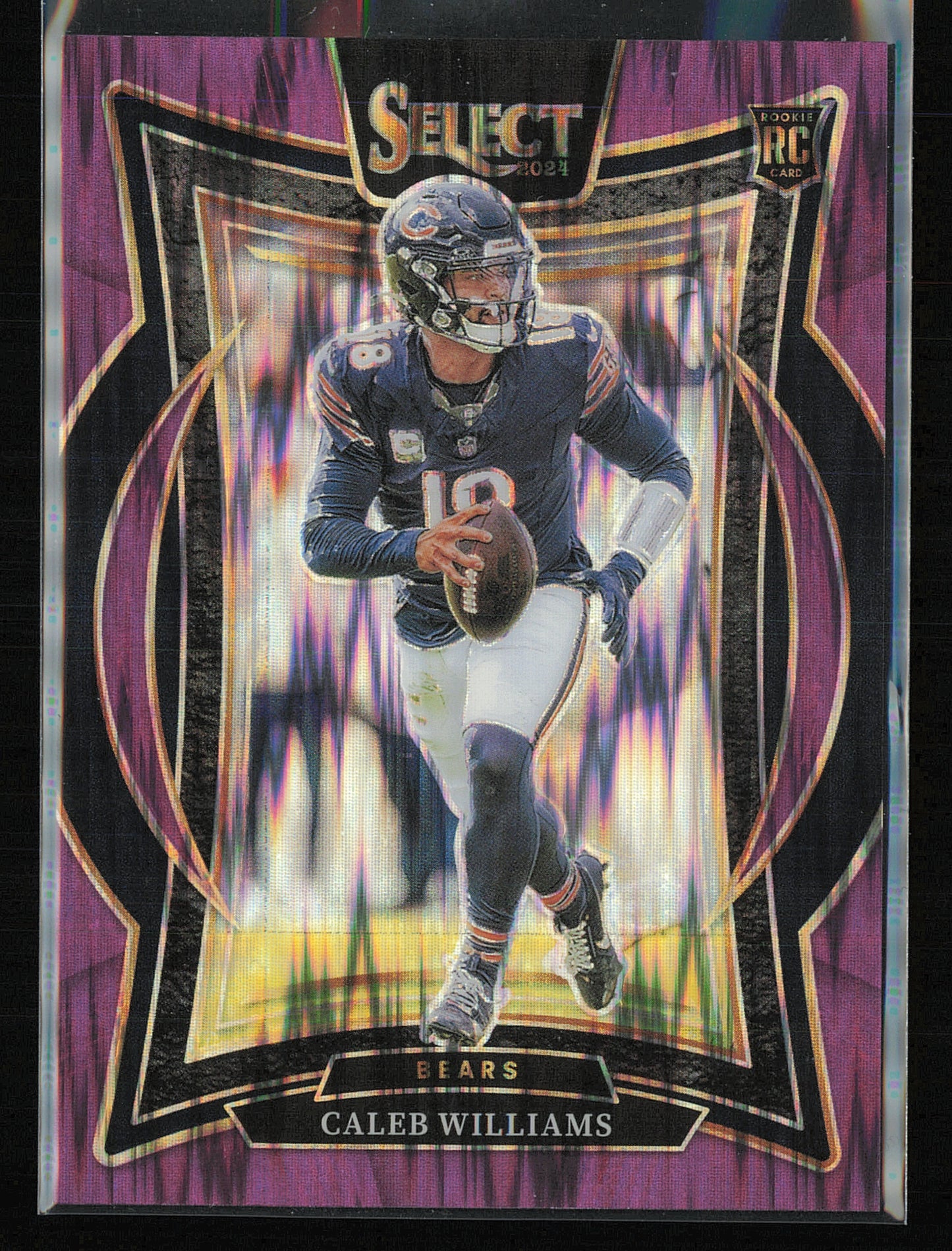 2024 Panini Select #25 Caleb Williams Purple Prizm Shock #/360