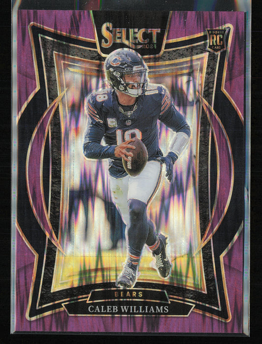 2024 Panini Select #25 Caleb Williams Purple Prizm Shock #/360