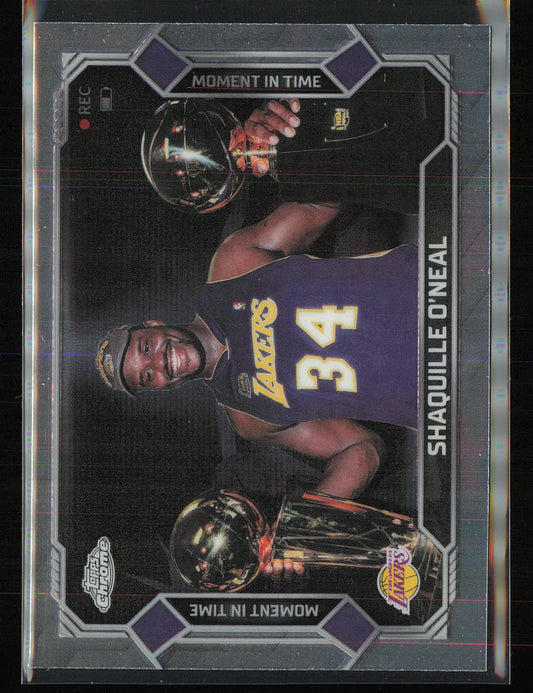 2025-26 Topps Chrome Update #MT-22 Shaquille O’Neal Moment In Time