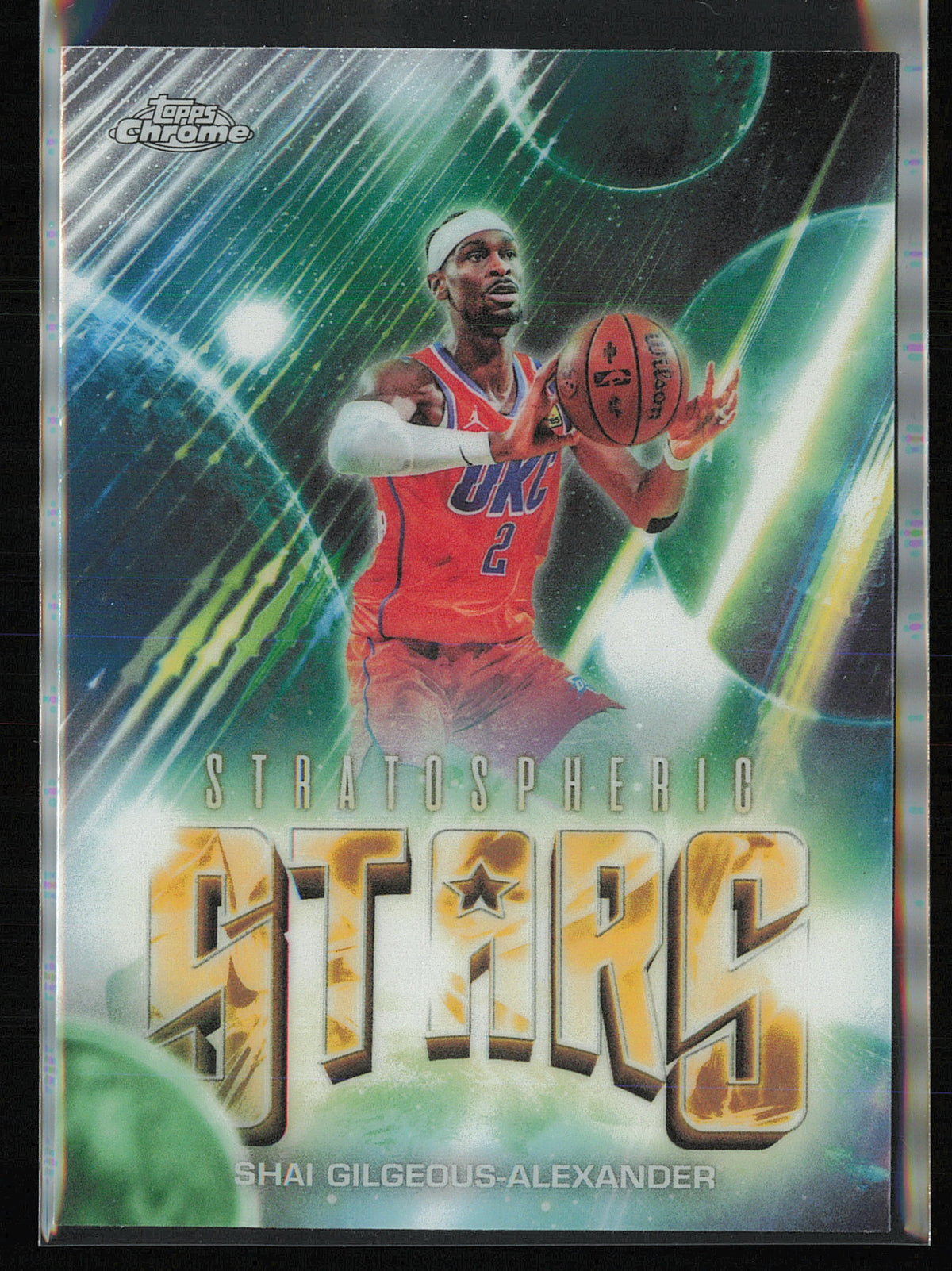2025-26 Topps Chrome Update #ST-9 Shai Gilgeous-Alexander Stratospheric Stars