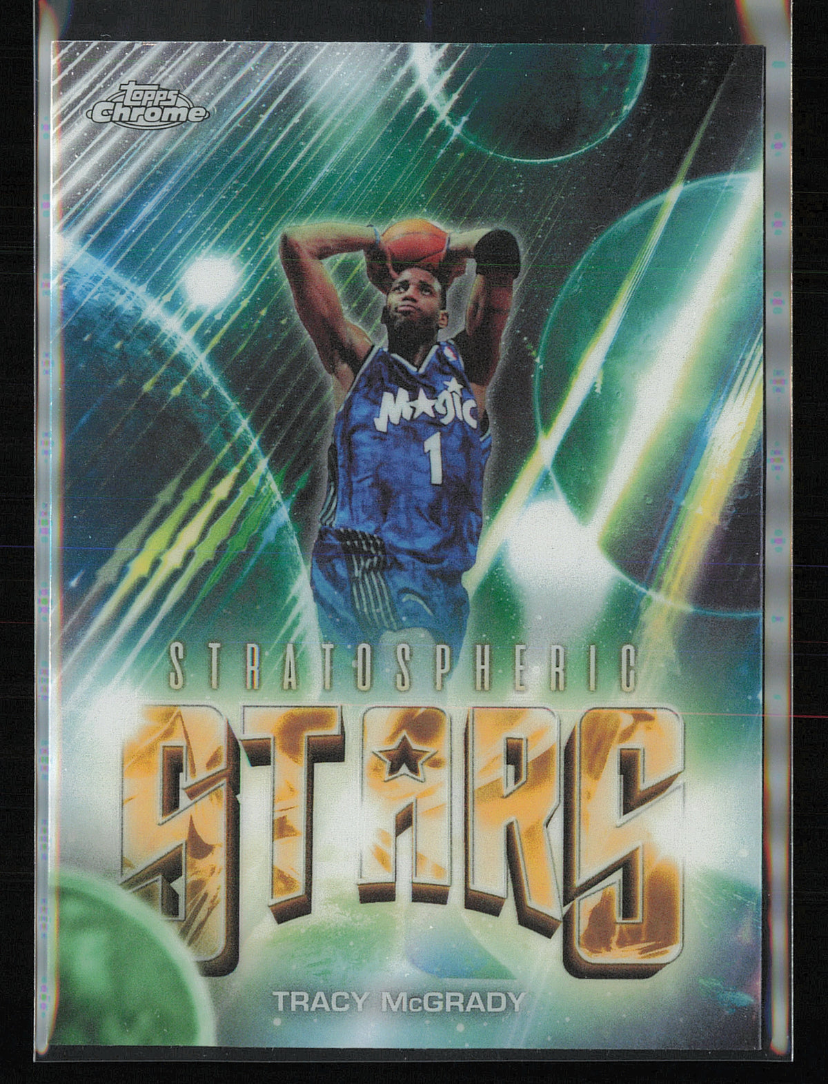 2025-26 Topps Chrome Update #ST-25 Tracy McGrady Stratospheric Stars