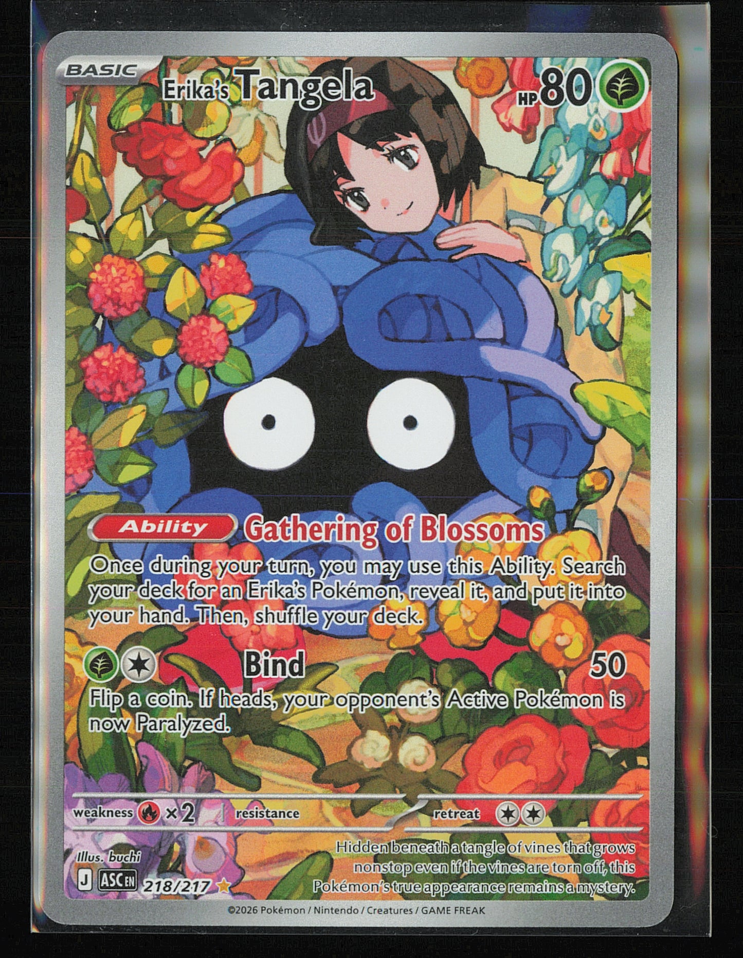 ME: Ascended Heroes #218/217 Erika's Tangela