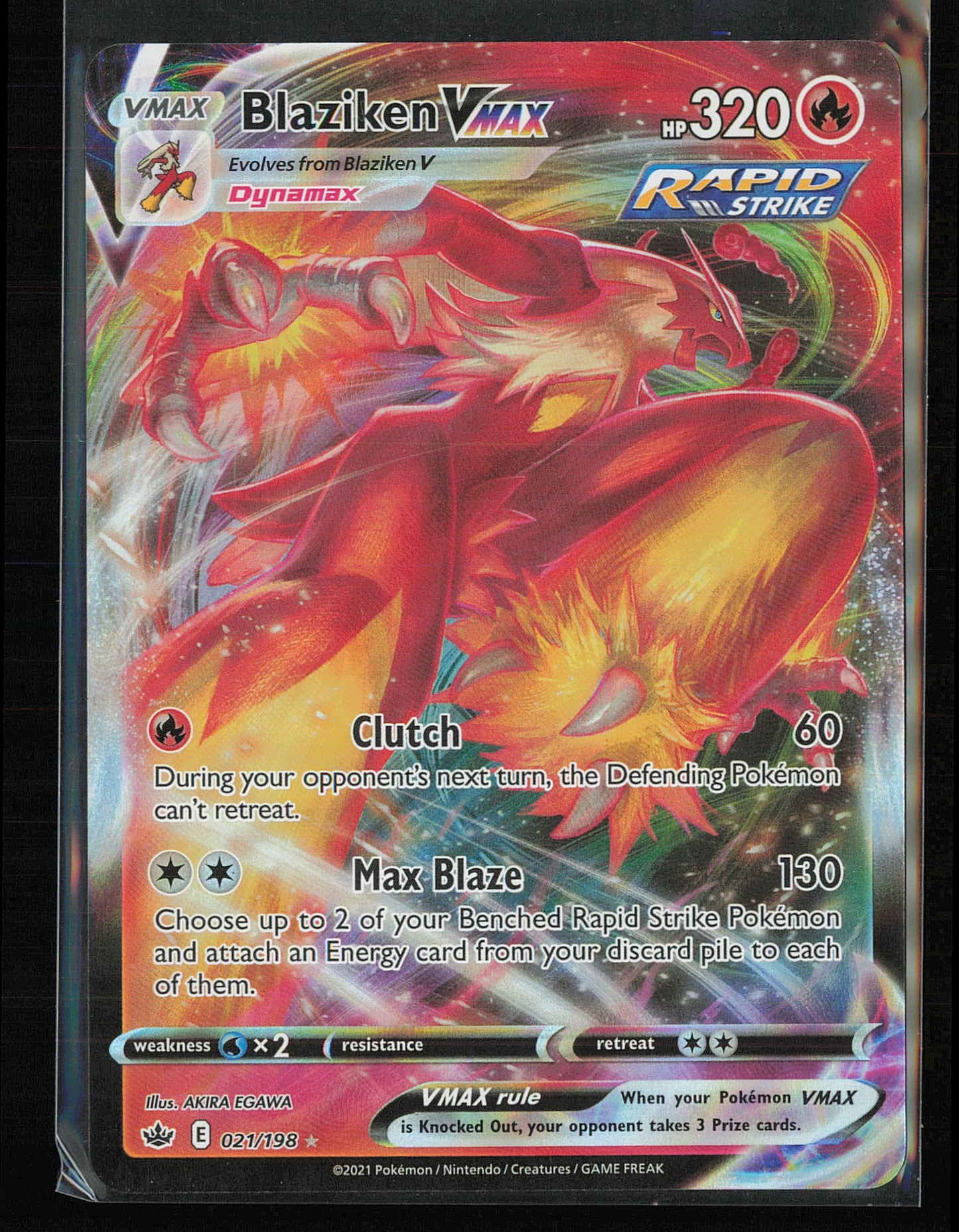 SWSH06: Chilling Reign #021/198 Blaziken VMAX
