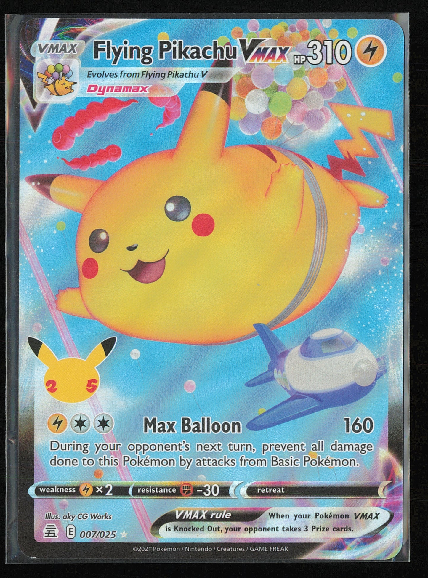 Celebrations #007/025 Flying Pikachu VMAX