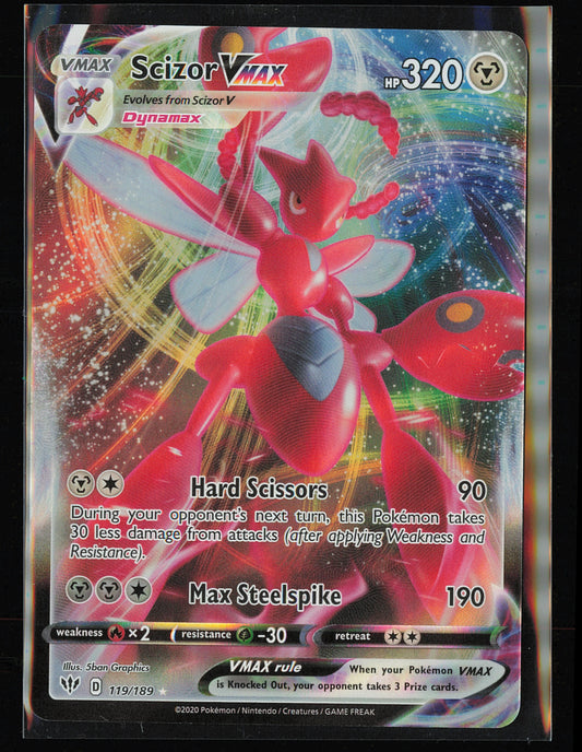 SWSH03: Darkness Ablaze #119/189 Scizor VMAX