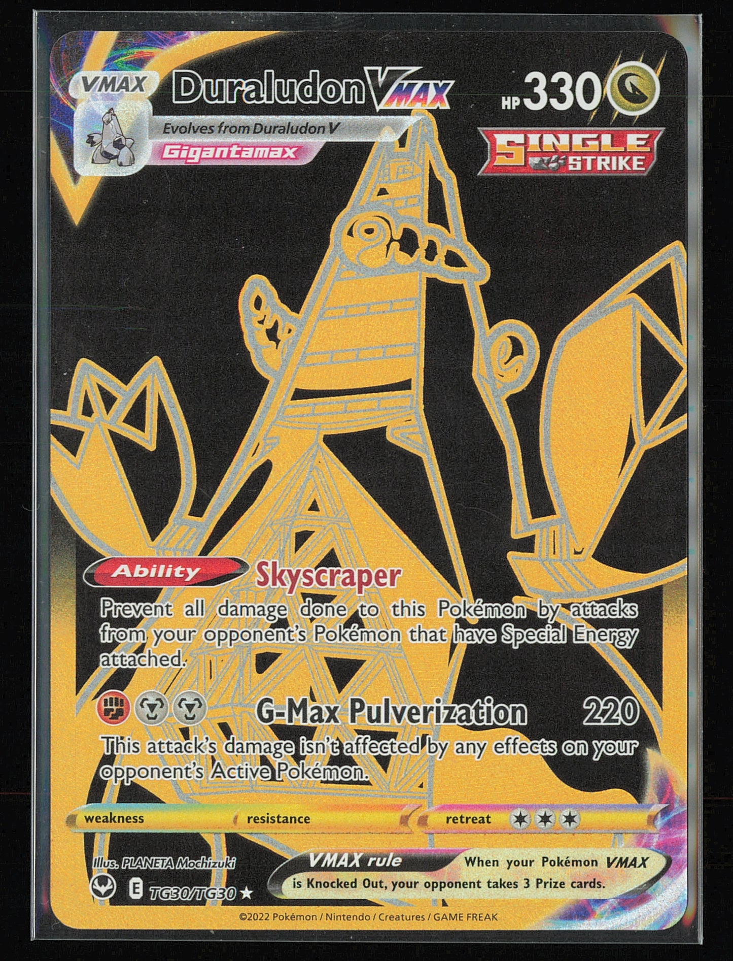 SWSH12: Silver Tempest Trainer Gallery #TG30/TG30 Duraludon VMAX (Secret)