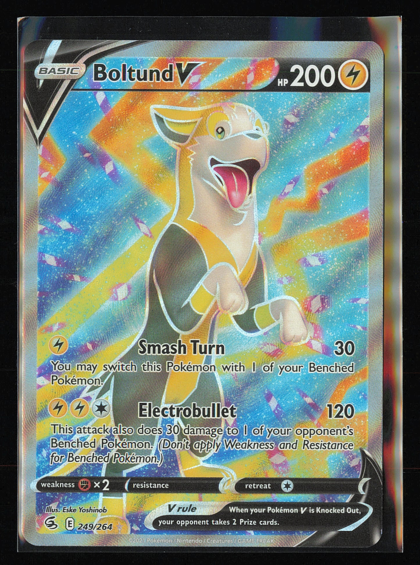 SWSH08: Fusion Strike #249/264 Boltund V (Full Art)